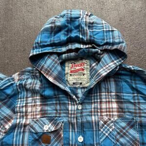 Jnco Hooded Button Up Shirt Size Large